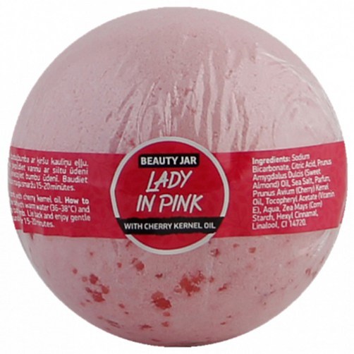lady in pink bath bomb